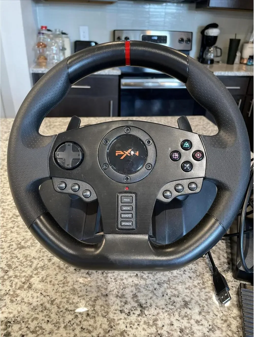 PXN Gaming Steering Wheel Vibration Pedal For PC/PS3/4/Xbox One/Xbox 360/Switch